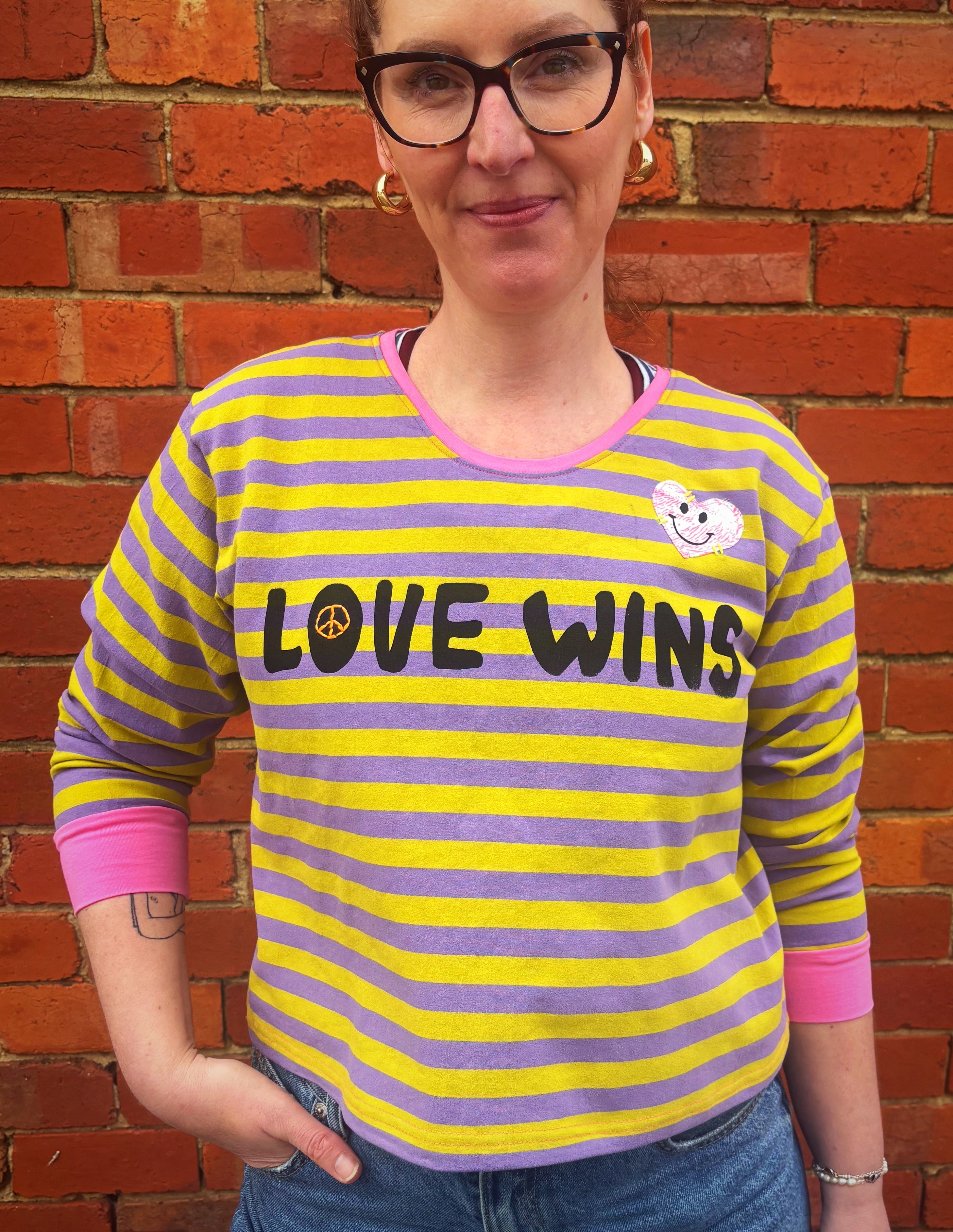 Love Wins Cropped Long-sleeve Top