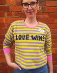 Love Wins Cropped Long-sleeve Top