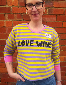Love Wins Cropped Long-sleeve Top
