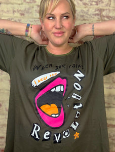 Revolution Tee -KHAKI