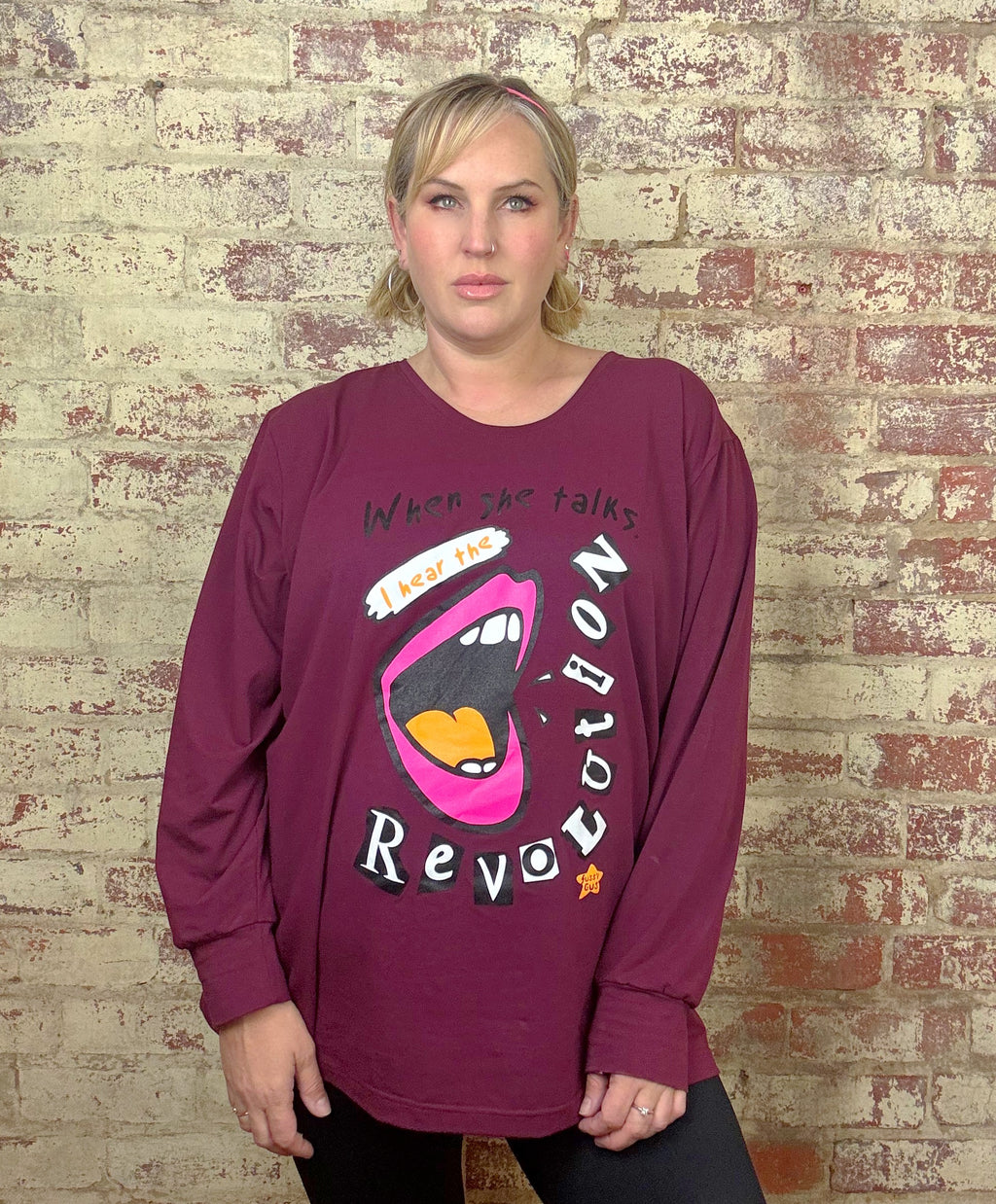 Revolution Tees -BURGUNDY