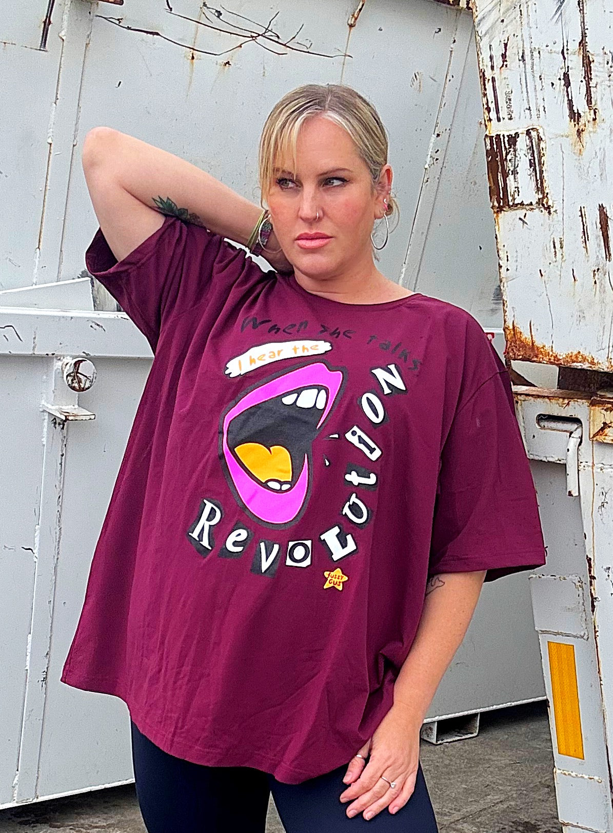 Revolution Tees -BURGUNDY