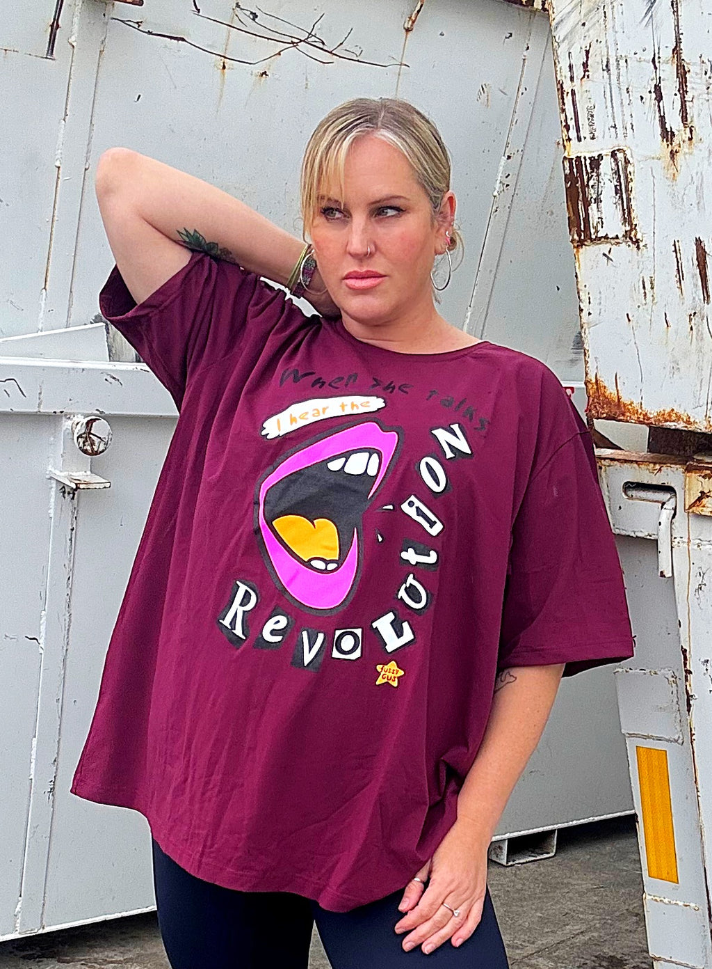 Revolution Tees -BURGUNDY